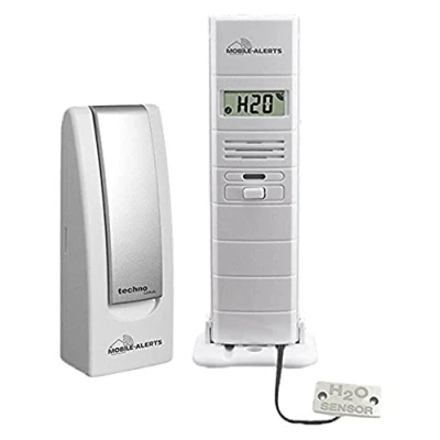 Afbeelding van Technoline 2 in 1: waterdetector en thermo hygrosensor, wit, 3,8 x 2,1 12,8 cm
