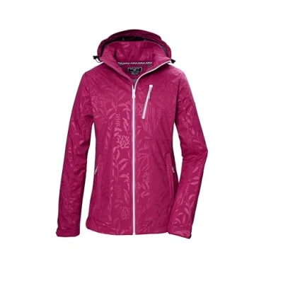 Afbeelding van killtec dames Softshell jack/outdoorjack met afritsbare capuchon KOS 122 WMN SFTSHLL JCKT FLORAL, beaujolais, 40, 42846 000