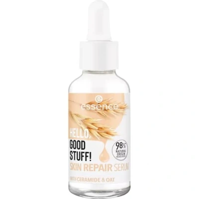 Afbeelding van Essence HELLO, GOOD STUFF! Skin Repair Serum, gezichtsserum, wit, verzorgend, reparerend, doorschijnend, veganistisch, olievrij, zonder parabenen, microplasticdeeltjes, per stuk verpakt (30ml)