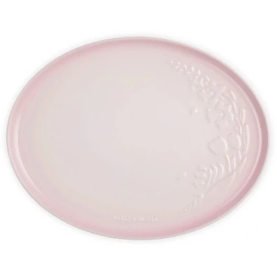 Afbeelding van Le Creuset Ovale Serveerschaal 36cm Jardin Collectie Shell Pink