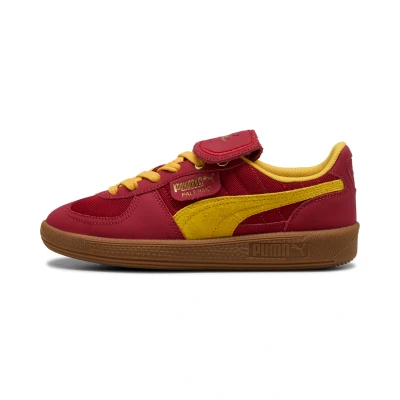 Afbeelding van Puma Palermo Harry Potter Unisex Sneakers laag Dark crimsonyellow sizzle voor kinderen, Maat: 35.5, crimson yellow Leer en textiel