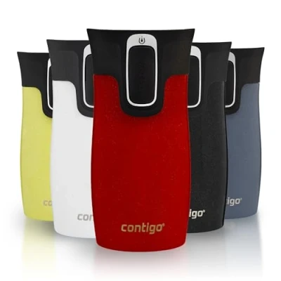 Afbeelding van Contigo West Loop Mini Autoseal thermosbeker, roestvrijstalen isoleerbeker, koffiebeker to go, BPA vrij, lekvrije beker go met Easy Clean deksel, houdt tot 6 uur warm, 300 ml