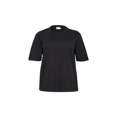 Afbeelding van Kaffe Curve MINA Tshirt basic, Dames, Maat: 50/52, Black deep
