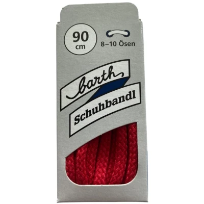 Afbeelding van Dikke ronde veter Rood 90 cm (Barth)