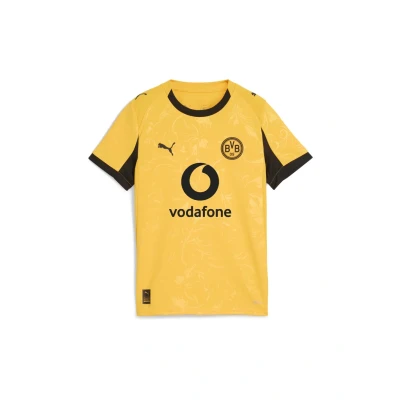 Afbeelding van PUMA Borussia Dortmund 25/26 Cup voetbalshirt, Zwart/Geel, Maat 5 6Y
