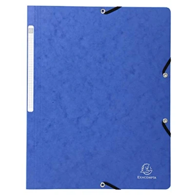 Afbeelding van Exacompta Nature Future Elastische mappen zonder flap 25 stuks. Blauw