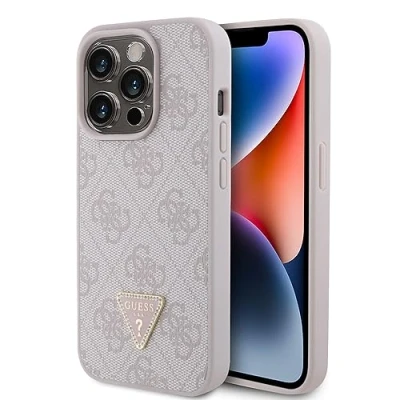 Afbeelding van Guess 4G Triangle Logo Back Case voor Apple iPhone 15 Pro Max (6.7&quot;) Roze