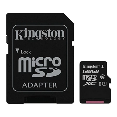 Afbeelding van Kingston microSD kaart 128 GB + SD Adapter