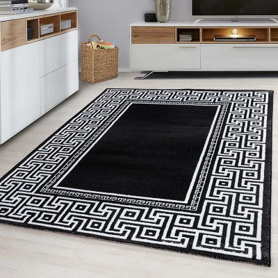 Afbeelding van Modern vloerkleed Jena Zwart 9340 160x230cm Adana Carpets