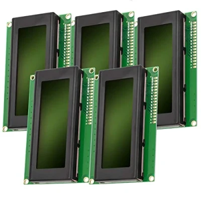 Afbeelding van AZDelivery 5 x HD44780 2004 LCD Dislpay 4x20 Tekens Groen compatibel met Arduino Inclusief E Book!
