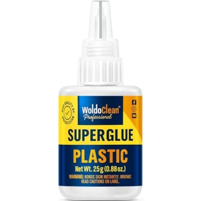 Afbeelding van Superlijm voor plastic 25g waterproof, hittebestendig &amp; met naaldsluiting
