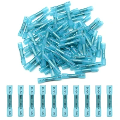 Afbeelding van Hocansen 100 stuks kabelverbinders, krimpkous, elektrische aansluitset, draadstekker, waterdicht (RST/blauw)