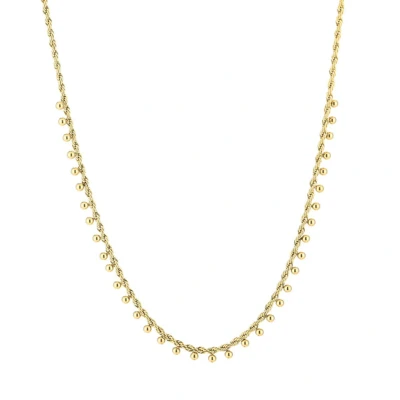 Afbeelding van Bijoutheek Collier Gedraaid Kleine Balls Goud