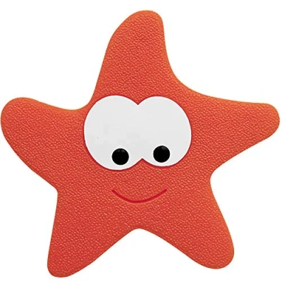 Afbeelding van Msv Mini Antislipmatten Starfy Rood 5stuks