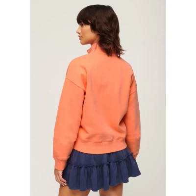 Afbeelding van Superdry Vrouwen Geborduurde Kraagloze Vintage Logo top Cream Grootte: 36