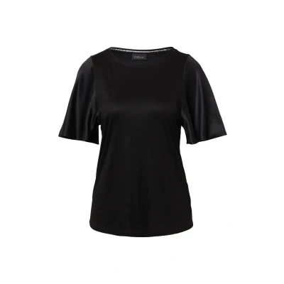 Afbeelding van s.Oliver Black Label MIT Rundhalsausschnitt UND ÄRMELN Tshirt basic, Dames, Maat: 32, Schwarz