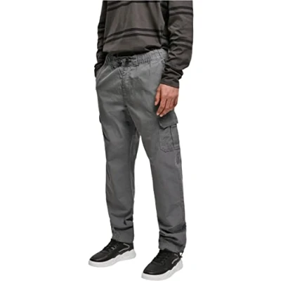 Afbeelding van Urban Classics Ripstop Cargobroek, Heren, Maat: Large, Asphalt