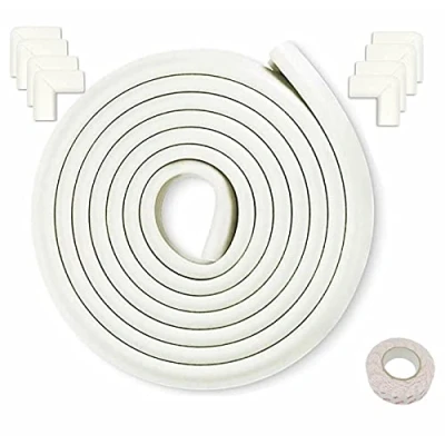 Afbeelding van HIMRY KX_TKD7000 Set White randbescherming hoekbescherming, off wit, 5m 8