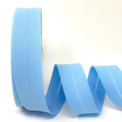 Afbeelding van Byetsa Poeder Blauw 30mm Polycotton Bias Binding op een 25m Broodje