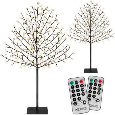 Afbeelding van Monazana Kerstverlichting 2x Kersbloesemboom 220cm IP44 Warm wit