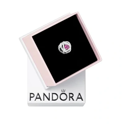 Afbeelding van Charm Pandora 790065C05 Círculo eternity roze, Eén maat, Sterling zilver, Zirkonia