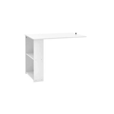 Afbeelding van Uitschuifbureau Voor Halfhoogslaper Flexworld 60 x 74 96 cm wit
