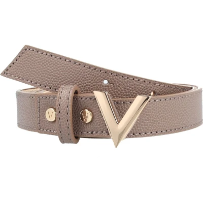 Afbeelding van Valentino Bags Divina Riem, Dames, Maat: Medium, Taupe/oro