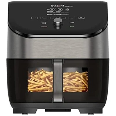 Afbeelding van Instant Vortex Plus ClearCook OdourErase Premium Airfryer met Geurfilter Minder Kookgeuren Doorzichtige Kookventers Knapperige Resultaten 95% Olie Gebruiksvriendelijk &amp; Fluisterstil Heteluchtfriteusse