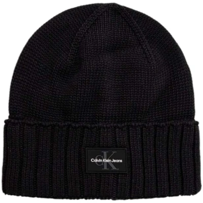 Afbeelding van Calvin Klein Jeans MONO LOGO Patch Muts, Heren, Maat: One Size, Black