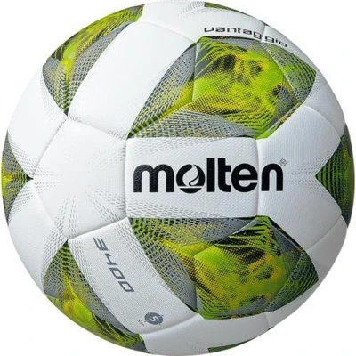 Afbeelding van Molten Voetbal A3400 VB Wit Grijs Groen Maat 5 440 Gram