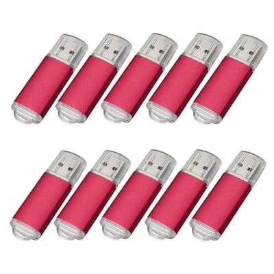 Afbeelding van Fenglangrong USB sticks, 10 stuks, 2.0, type pendrive, 256 MB, rood