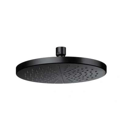 Afbeelding van HotBath Mate hoofddouche 20cm rond Mat Zwart