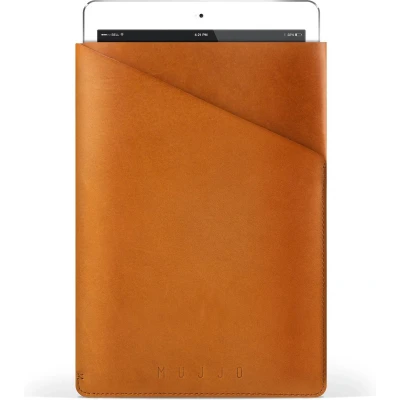 Afbeelding van MUJJO Slim Fit Leather Sleeve iPad Air 1 / 2 Pro 9.7&quot; tan SL 013 TN