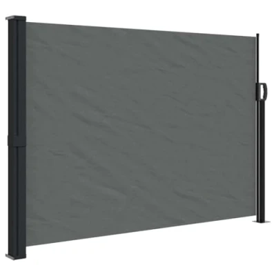Afbeelding van Windscherm uittrekbaar 140x600 cm antraciet