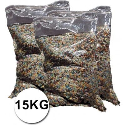 Afbeelding van Grootverpakking gekleurde Confetti 15 kg