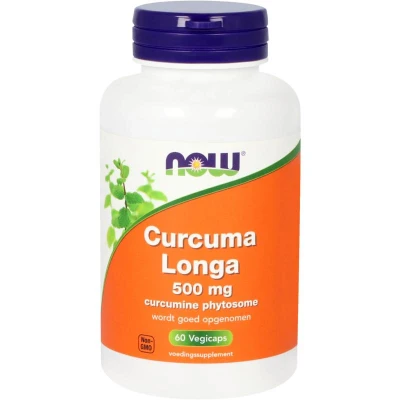 Afbeelding van NOW Curcuma Longa 500 mg (Curcumine Phytosome) 60 vcaps