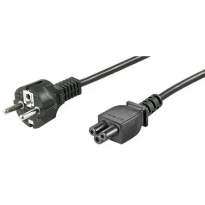 Afbeelding van Netaansluitkabel (aardcontact), 1,8 m, zwarte aardingsstekker (type F, CEE 7/7)&gt; apparaatbus C5