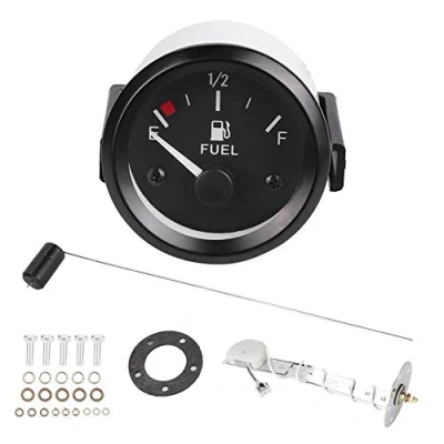 Afbeelding van Universele Brandstofniveaumeter, 2 Inch 52mm Auto Brandstof Niveau Meter met Brandstofsensor E 1/2 F Pointer Indicator