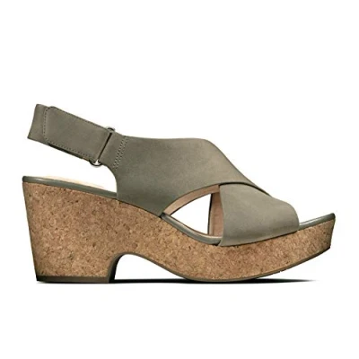 Afbeelding van Sandalettes Clarks Women Maritsa Lara Sage Nubuck Schoenmaat 38