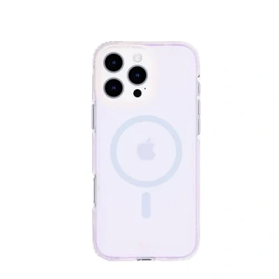 Afbeelding van Tech21 EvoArt voor iPhone 16 Pro Max Compatibel met MagSafe Impact Protection Case in holografisch paars