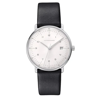 Afbeelding van Junghans Max Bill ladies 47/4450.02 dames horloge quartz zwart luxe cadeautip
