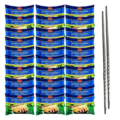 Afbeelding van Asia Gold instant noedels, 30 x 60 g, Chinese Aziatische ramen, plus OYOY eetstokjes