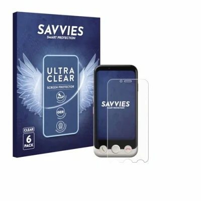 Afbeelding van Savvies (6 Stuks) Schermbeschermer voor Doro Aurora A10 Screen Protector Ultra Transparant