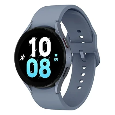 Afbeelding van Samsung Galaxy Watch 5 (44 mm) Bluetooth Smartwatch met fitnesstracker, grafiet, Duitse versie