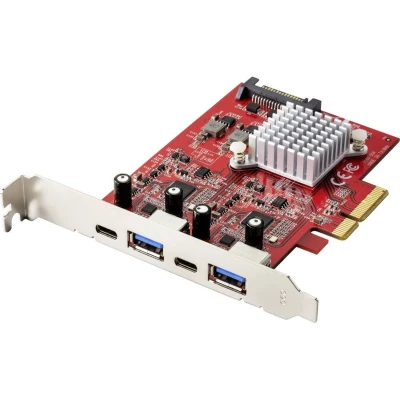 Afbeelding van Renkforce RF 4679642 2 + poorten USB 3.2 Gen controllerkaart 2, C PCIe
