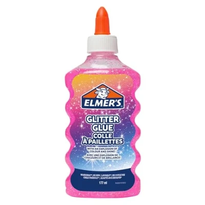 Afbeelding van Elmers glitterlijm, flacon van 177 ml, roze