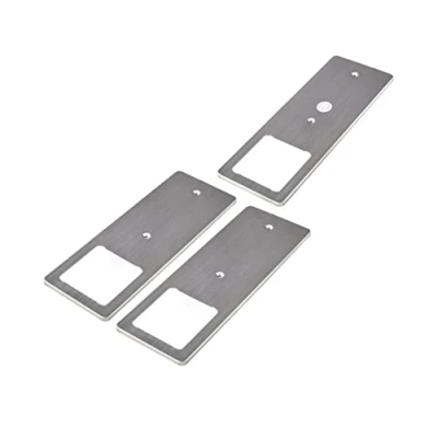 Afbeelding van kalb LED under cabinet armaturen roestvrij staal geborsteld 5W zeer platte keuken armatuur met touch dimming functie inbouwspot, selectie:Set van 3 warm wit
