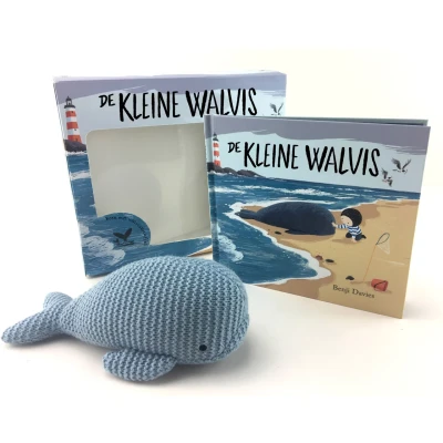 Afbeelding van De kleine walvis met walvisknuffel