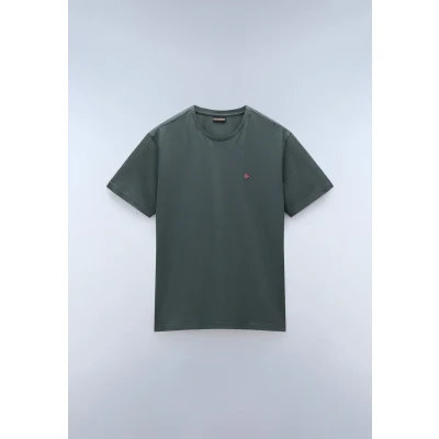 Afbeelding van Napapijri Salis Tshirt basic, Heren, Maat: Small, Green urban