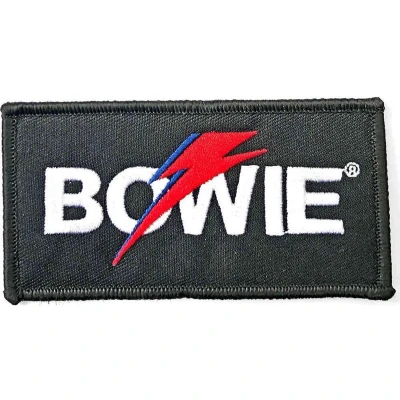 Afbeelding van David Bowie Flash Logo Patch Zwart